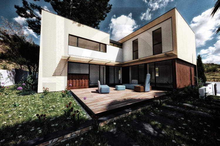 Vue depuis le jardin